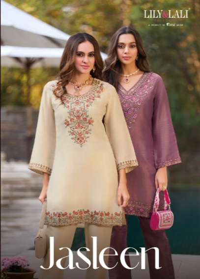 LILY LALI JASLEEN 30001 TO 30004 SERIES VISCOSE SILK EMBROIDERY CO-ORD SET-00028
