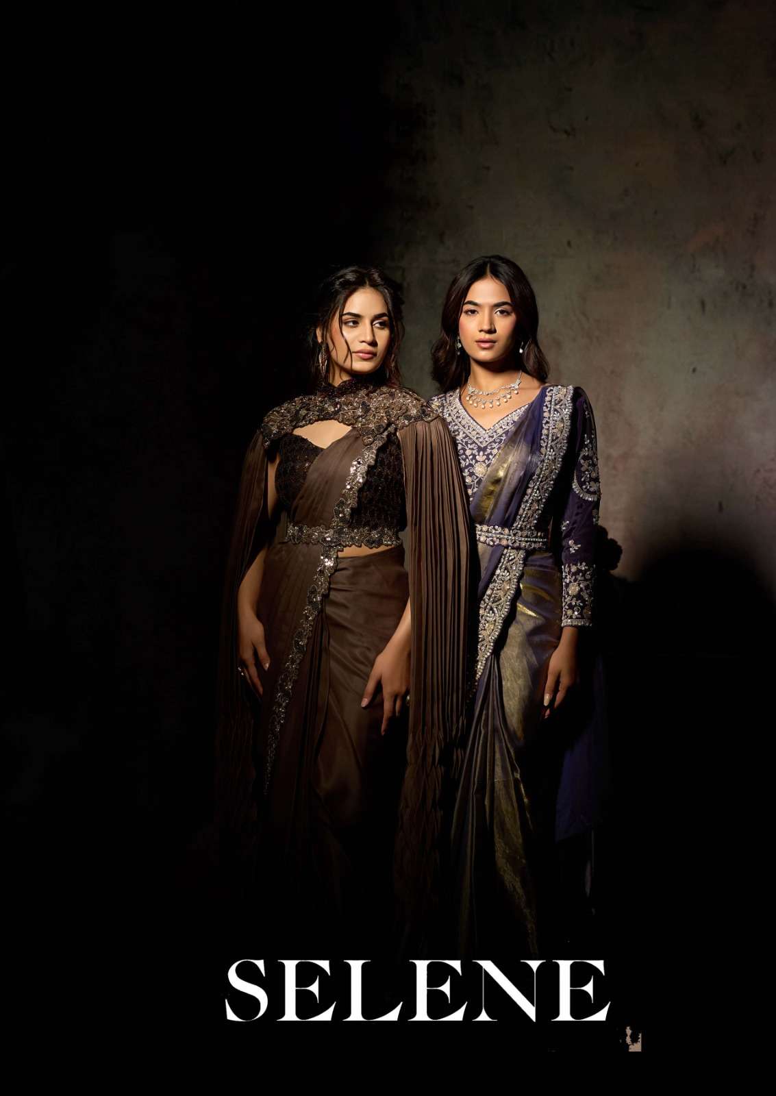 MAHOTSAV MOHMANTHAN 26600 SELENE 26601 TO 26617 SERIES ORGANZA SATIN EMBROIDERY SAREES-00276