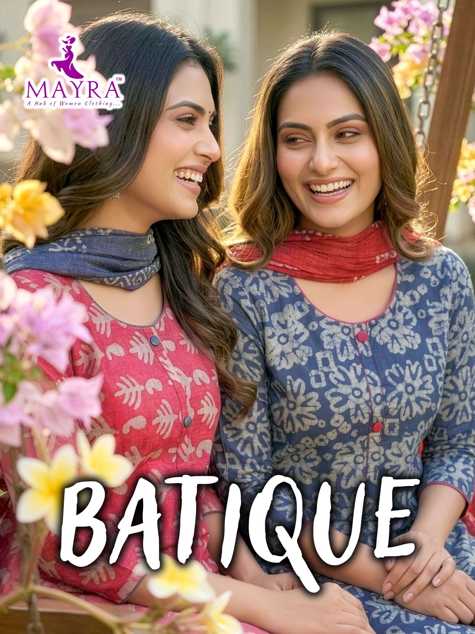 MAYRA BATIQUE 91924 TO 91931 SERIES COTTON PRINTED STITCHED DRESSES SET-00320