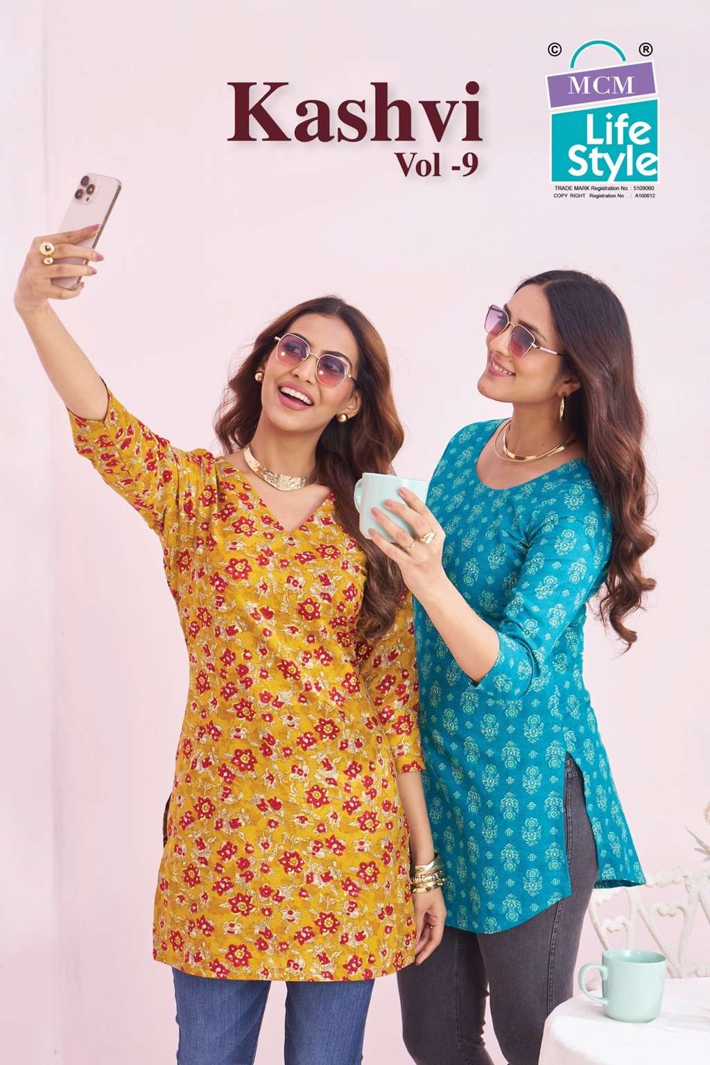 MCM LIFESTYLE KASHVI VOL-9 909 TO 918 SERIES COTTON STITCHED TUNICS-00015
