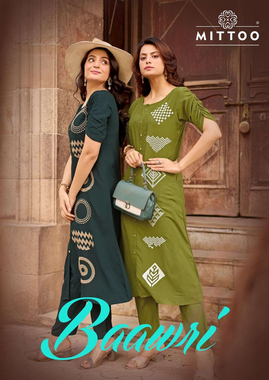 MITTOO BAAWRI 3001 TO 3006 SERIES PURE RAYON CO-ORD SET-00014