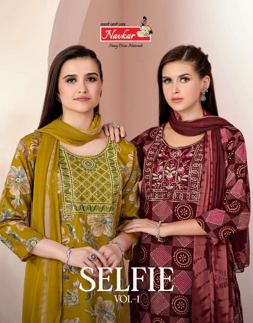 NAVKAR SELFIE VOL-01 1001 TO 1008 SERIES PURE CAPSULE PRINTED DRESSES-00140