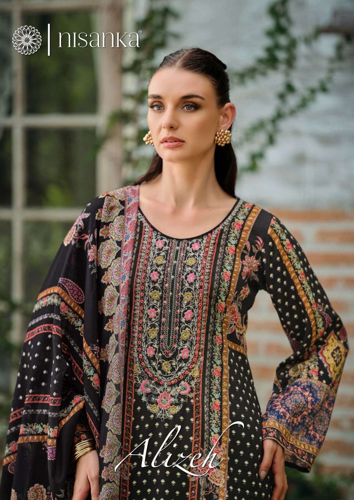NISANKA ALIZEH 1001 TO 1004 SERIES COTTON EMBROIDERY DRESSES-00062