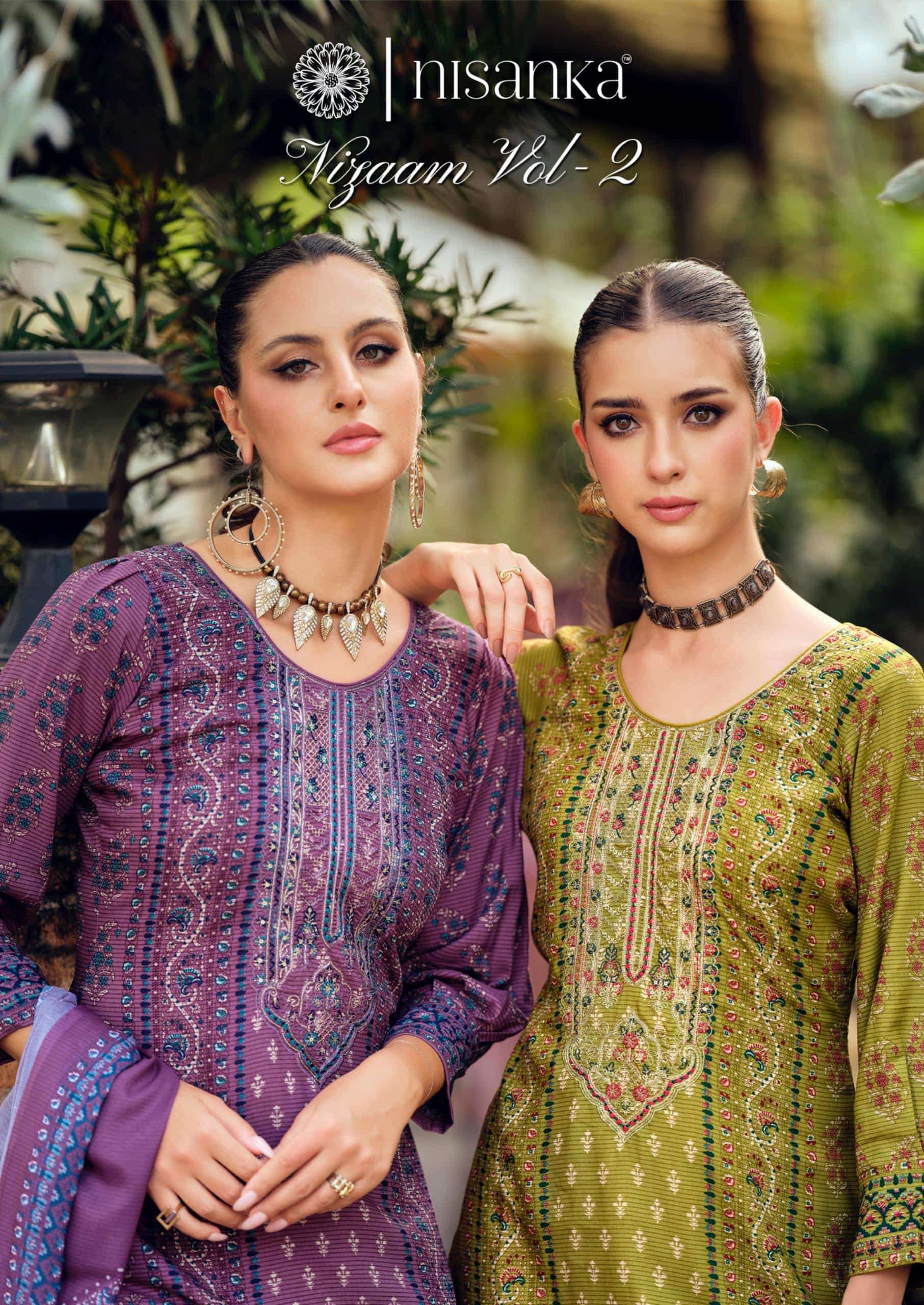 NISANKA NIZAAM VOL-02 2001 TO 2004 SERIES PURE VISCOSE PRINTED EMBROIDERY PAKISTANI DRESSES-00062