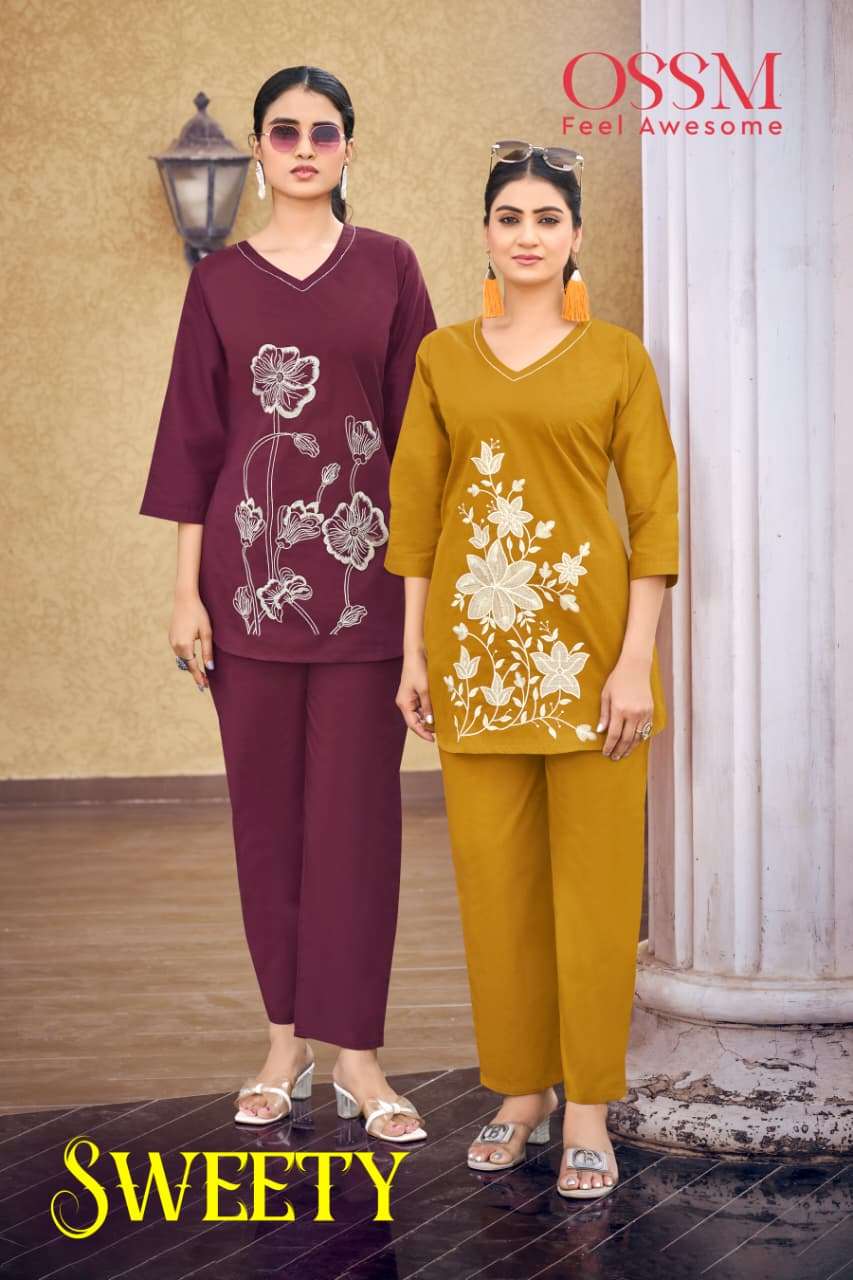 OSSM SWEETY 1001 TO 1006 SERIES PURE COTTON CO-ORD SET-00140