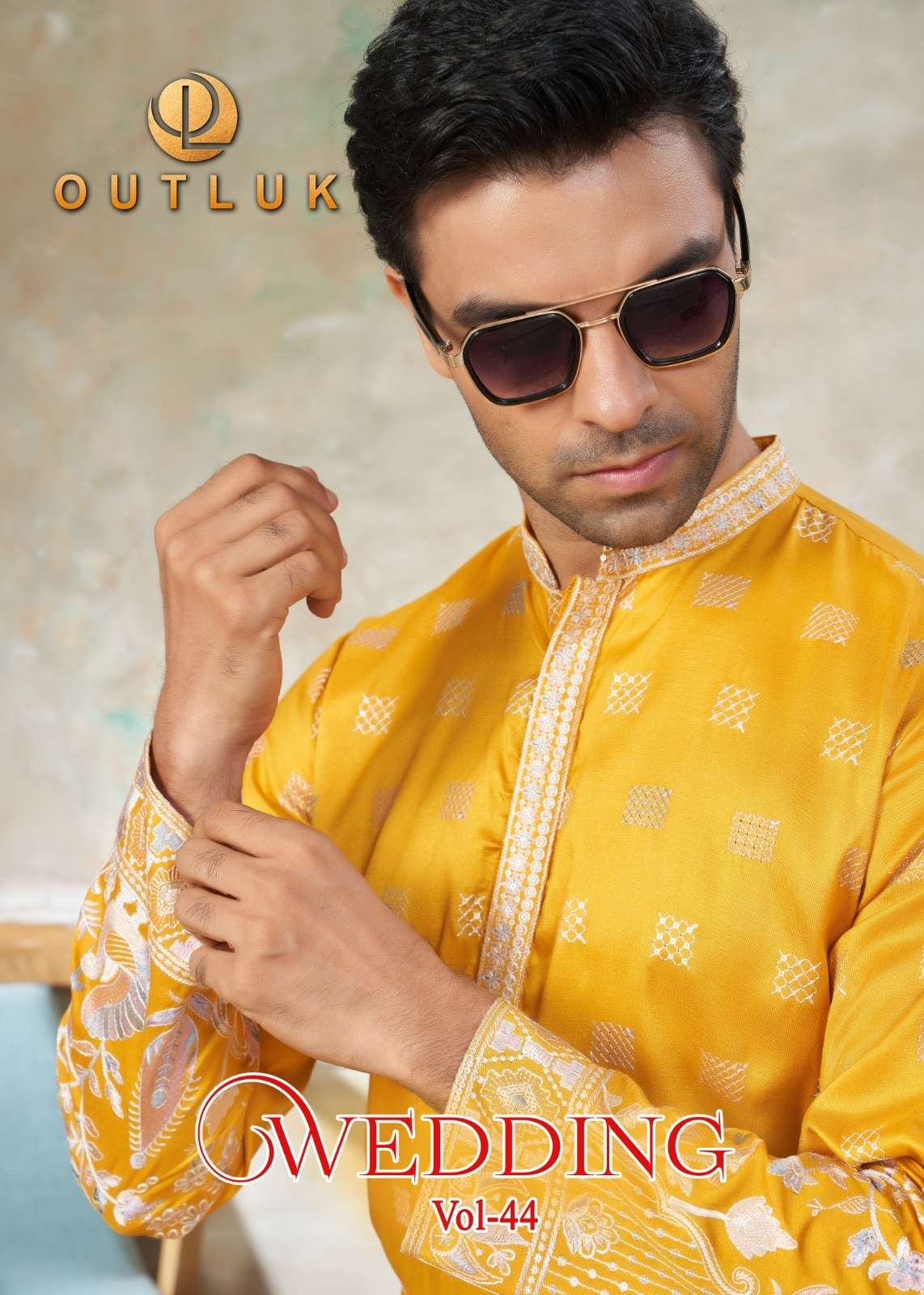 OUTLUK WEDDING VOL-44 SILK EMBROIDERY MENS WEAR-00033