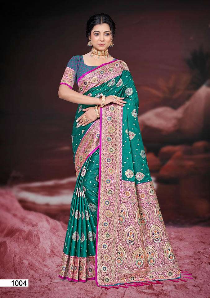 PLAZMA SILK VOL-4 SILK WITH PRINTED SAREES - 00037