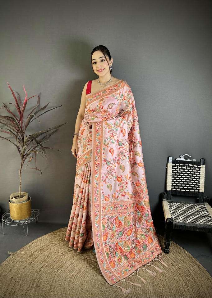 RAJA MOULI-2 BY ASLIWHOLESALE PASHMINA SILK SAREES - 00230