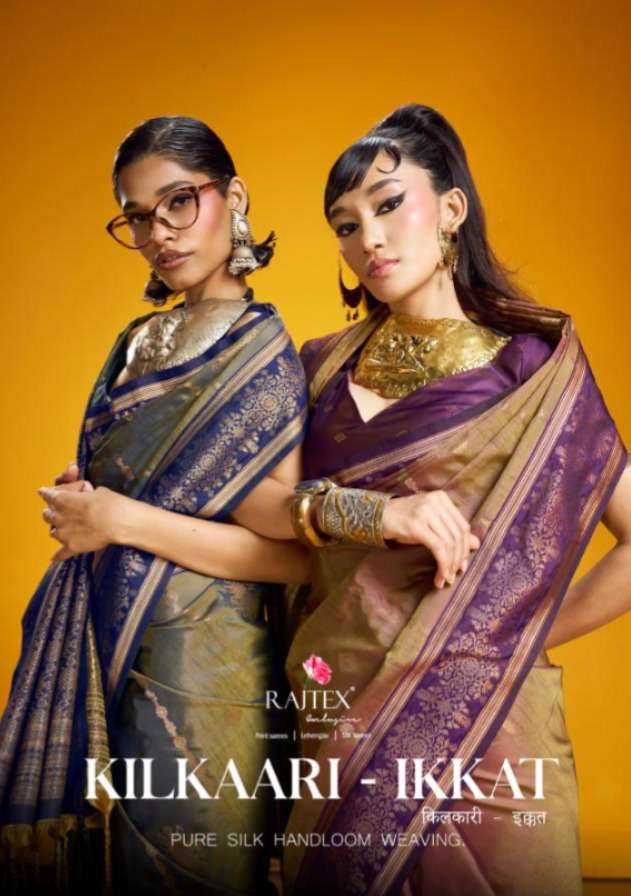 RAJTEX KILKAARI 001 TO 006 SERIES SILK HANDLOOM PREMIUM PRINTED SAREES-00137