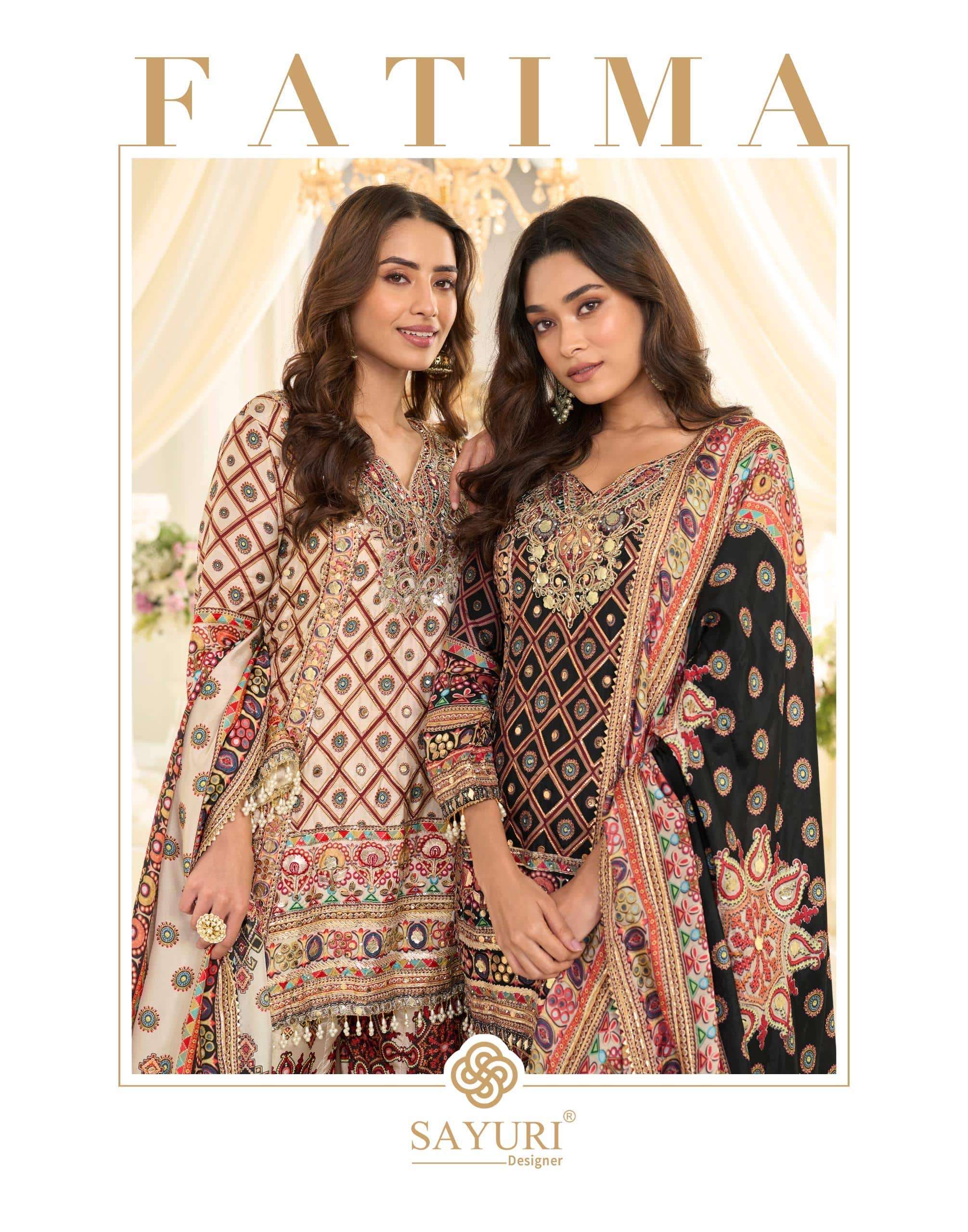 SAYURI FATIMA 10258 TO 10259 SERIES CREPE SILK PRINTED DRESSES-00028