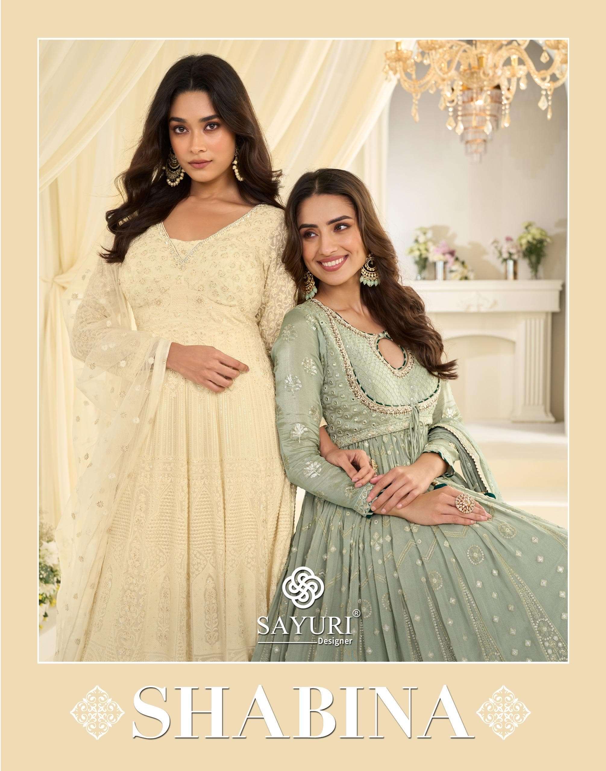 SAYURI SHABINA 10155 TO 1056 SERIES PURE GEORGETTE EMBROIDERY DRESSES-00150