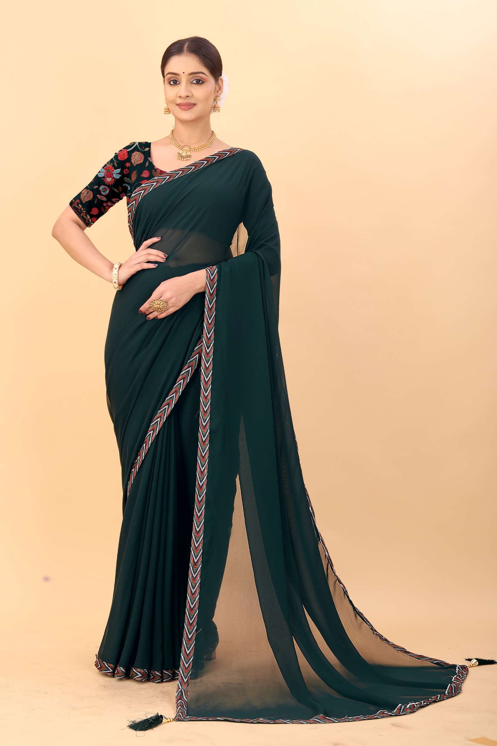 SC-SHIMARA BY ASLIWHOLESALE GEORGETTE PRINTED PREMIUM SAREES-00292