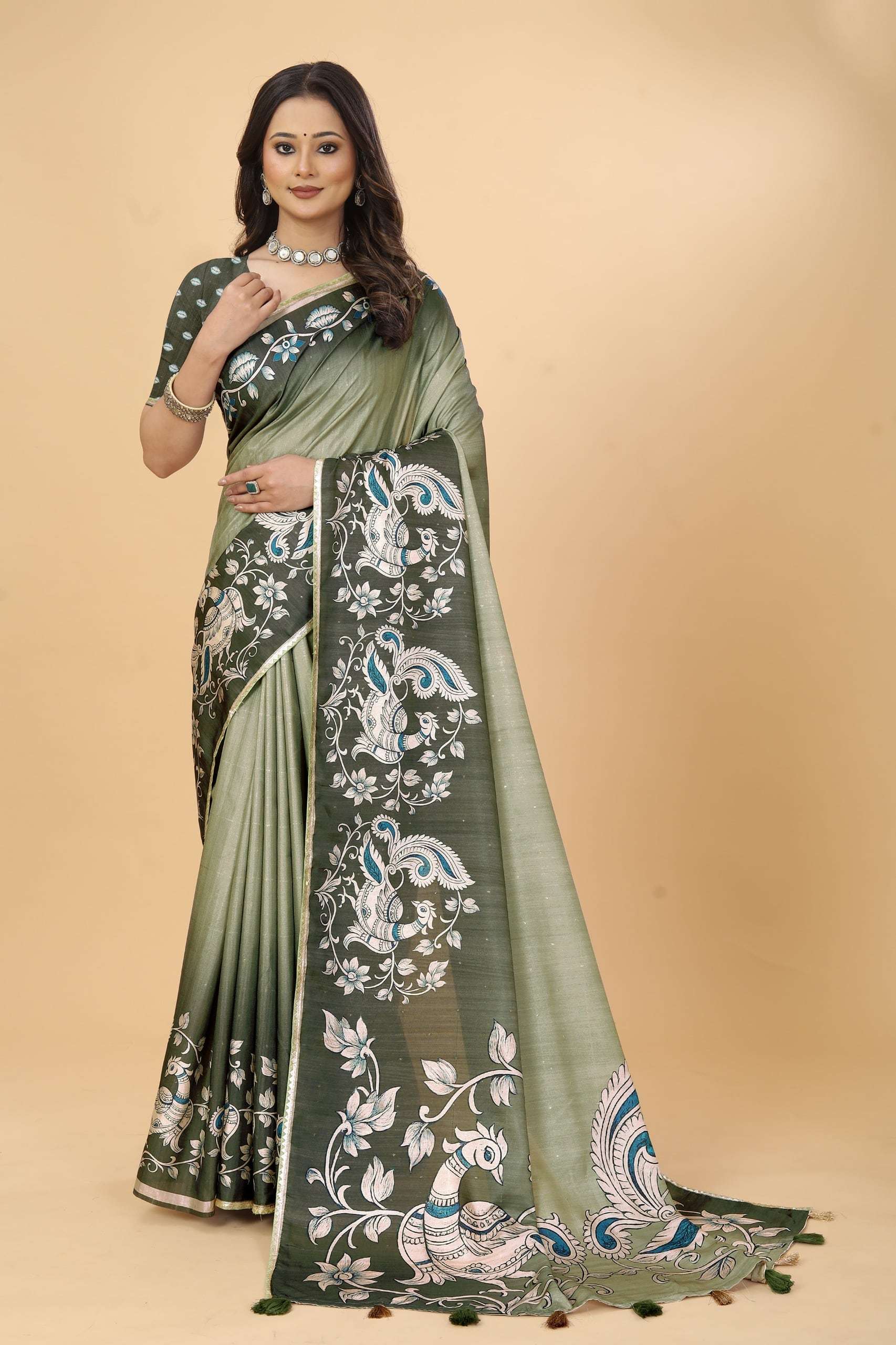 SC-SRIVALITEMPLE BY ASLIWHOLESALE TUSSAR SILK PRINTED SAREES-00292