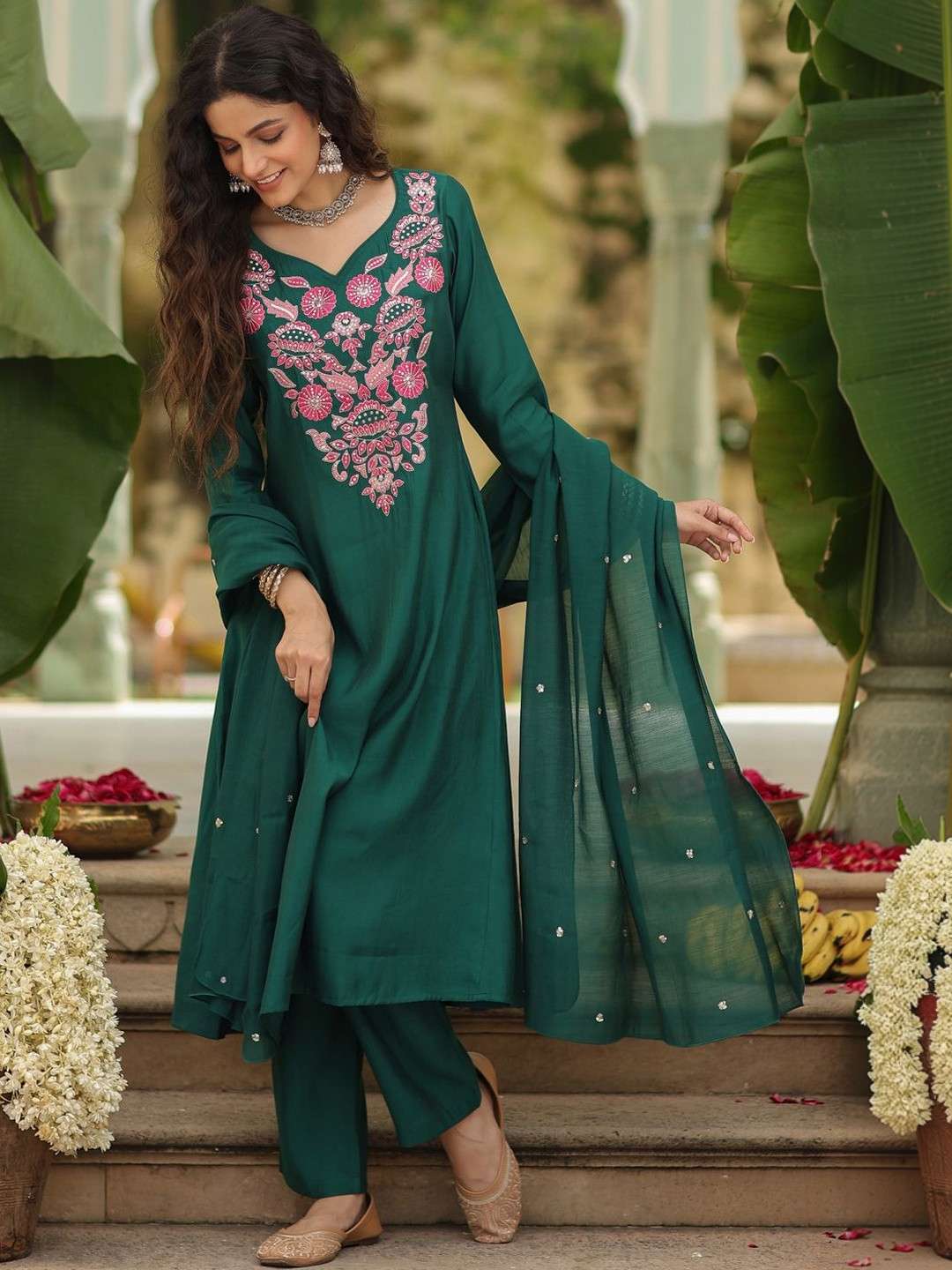 SC651 BY ASLIWHOLESALE VISCOSE RAYON EMBROIDERY DRESSES-00264