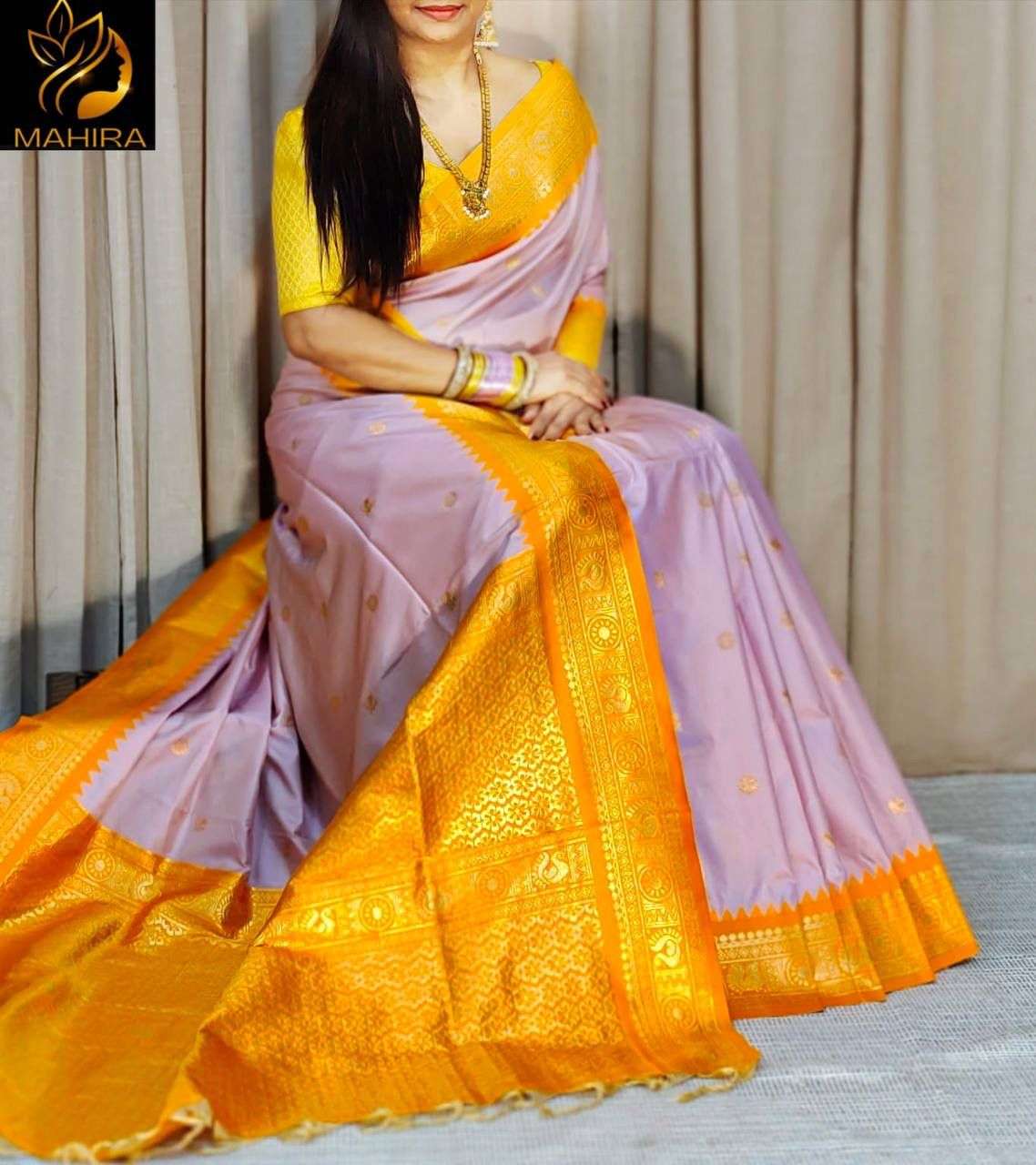 SF-989 BY ASLIWHOLESALE KANJIVARAM SILK PRINTED SAREES-00314