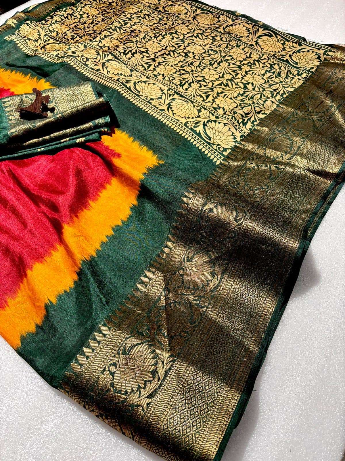 SF-992 BY ASLIWHOLESALE DOLA SILK PRINTED SAREES-00314