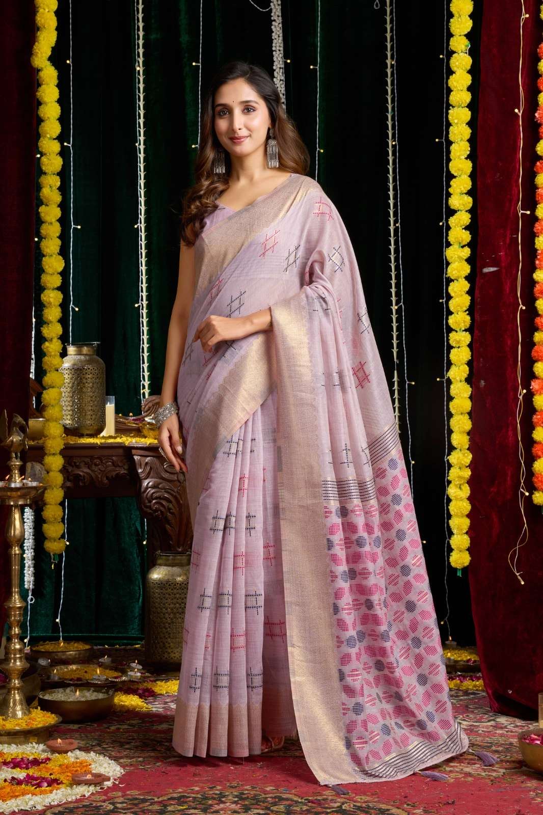 SIKHA BY ASLIWHOLESALE 2201 TO 2205 SERIES COTTON PRINTED SAREES-00321