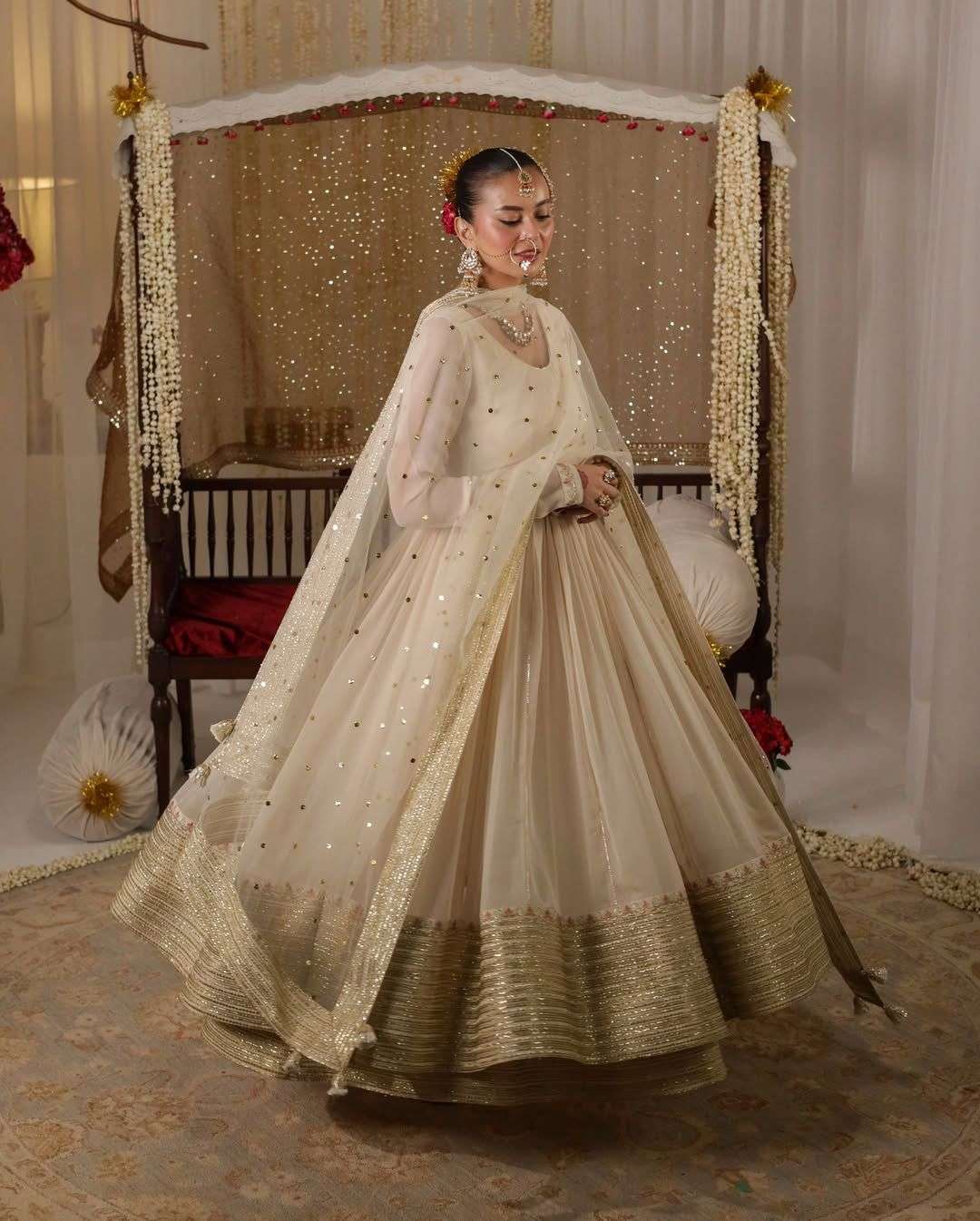 TD-6109 BY ASLIWHOLESALE GEORGETTE EMBROIDERY ANARKALI SUITS-00235