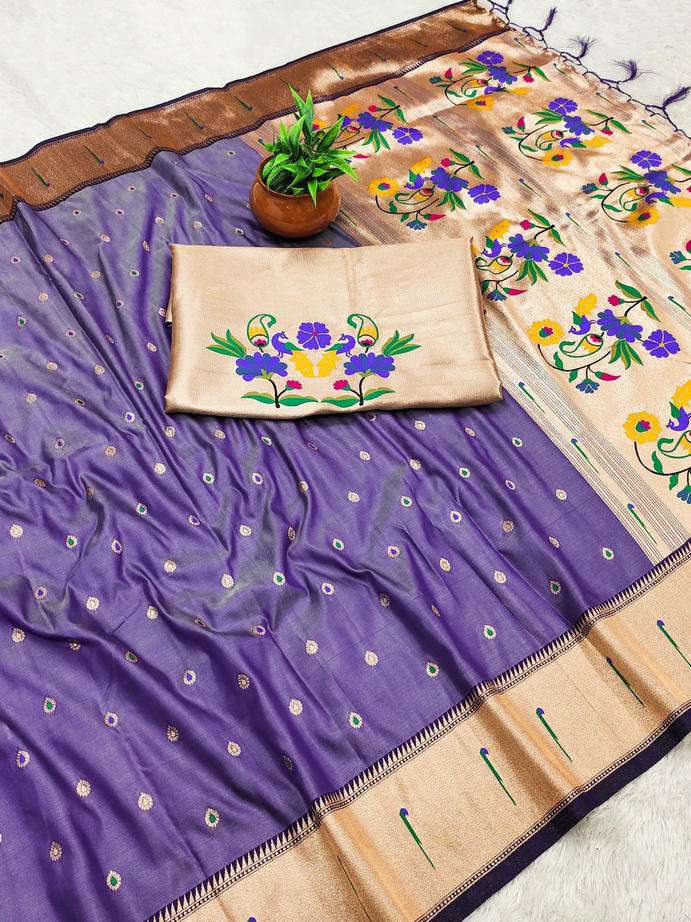 TRIGGER BY ASLIWHOLESALE BANARASI SILK SAREES - 00230