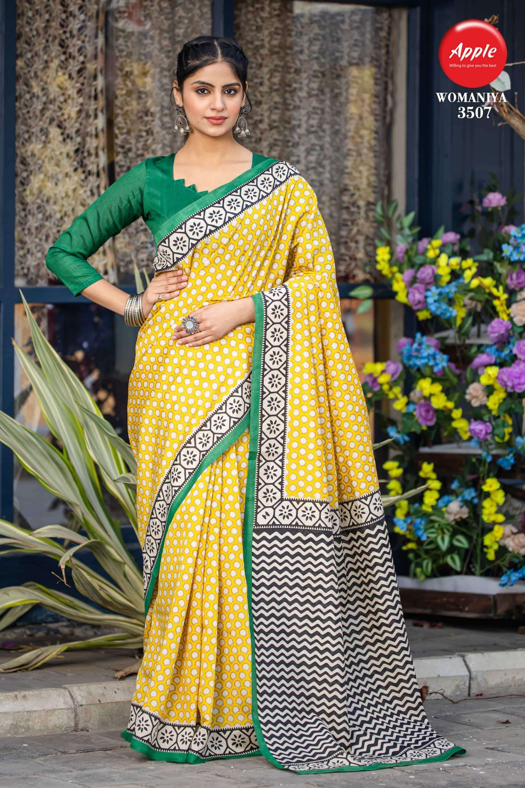 WOMAIYA VOL-35 BY ASLIWHOLESALE BHAGALPURI PRINTED SAREES-00178