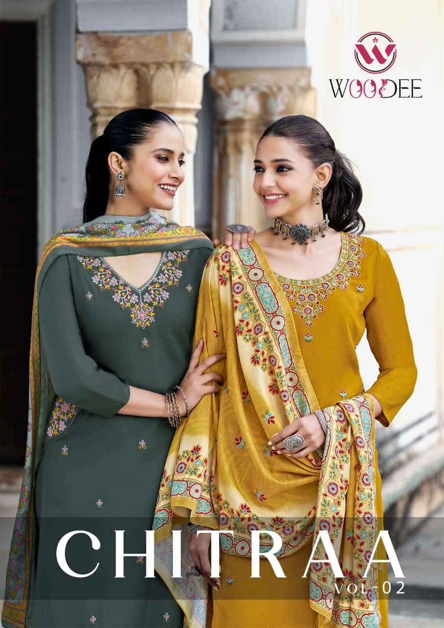 WOODEE CHTIRAA VOL-02 2001 TO 2006 SERIES PURE RAYON DRESSES-00014