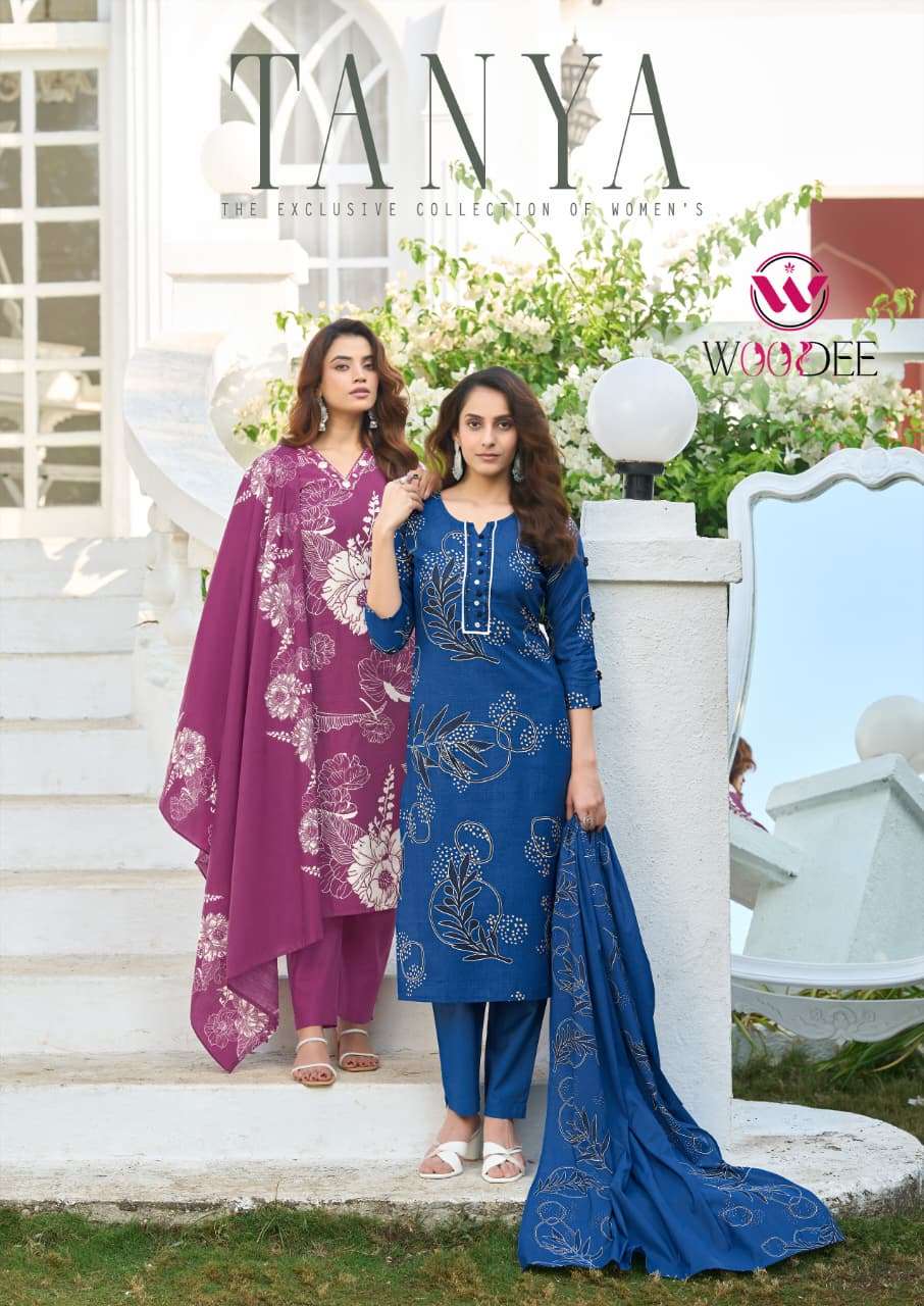 WOODEE TANYA 1001 TO 1006 SERIES PURE VISCOSE DRESSES-00014