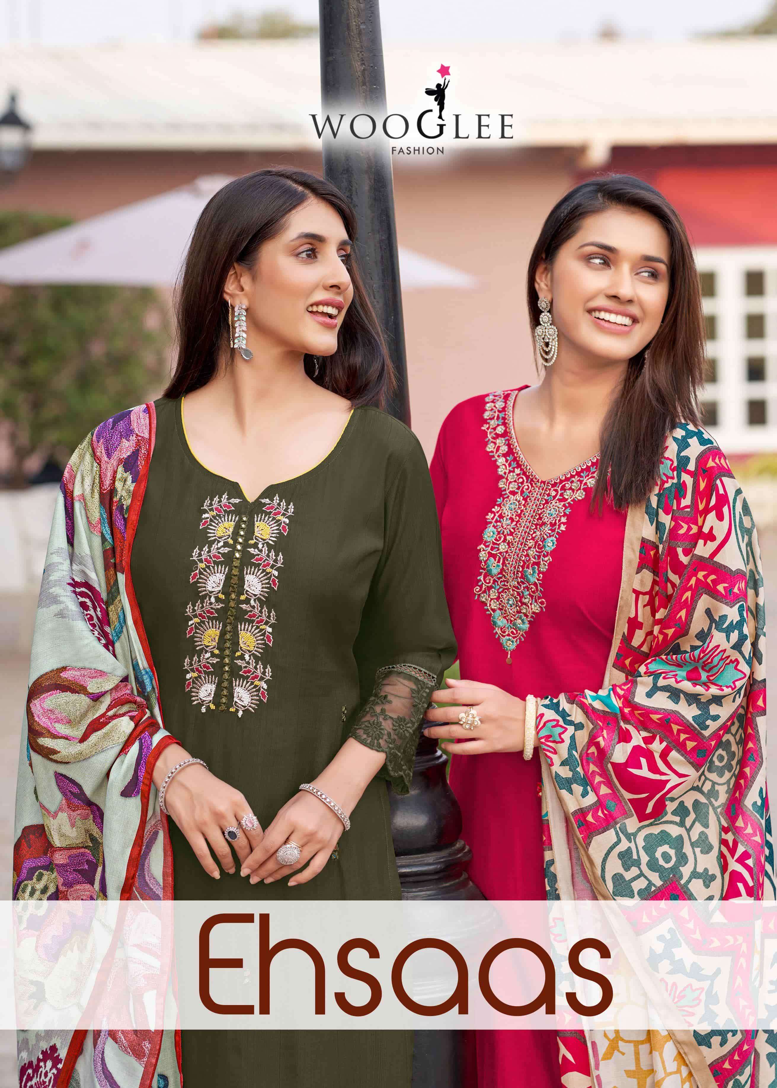 WOOGLEE EHSAAS 2001 TO 2006 SERIES PURE VISCOSE WEAVING DRESSES-00014