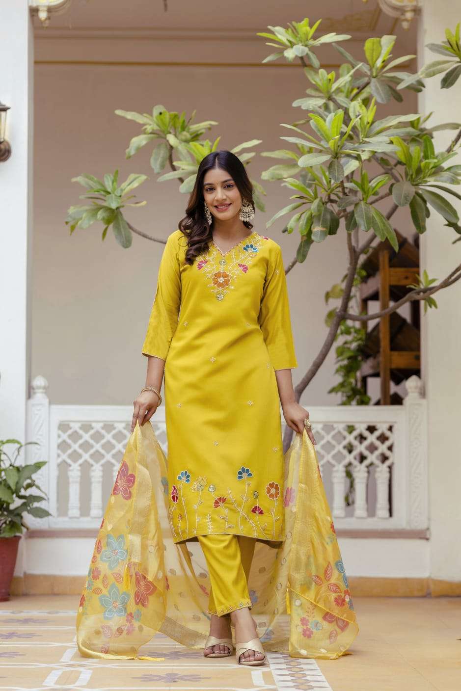 YD-0055 BY ASLIWHOLESALE HEAVY VISCOSE EMBROIDERY DRESSES - 00104