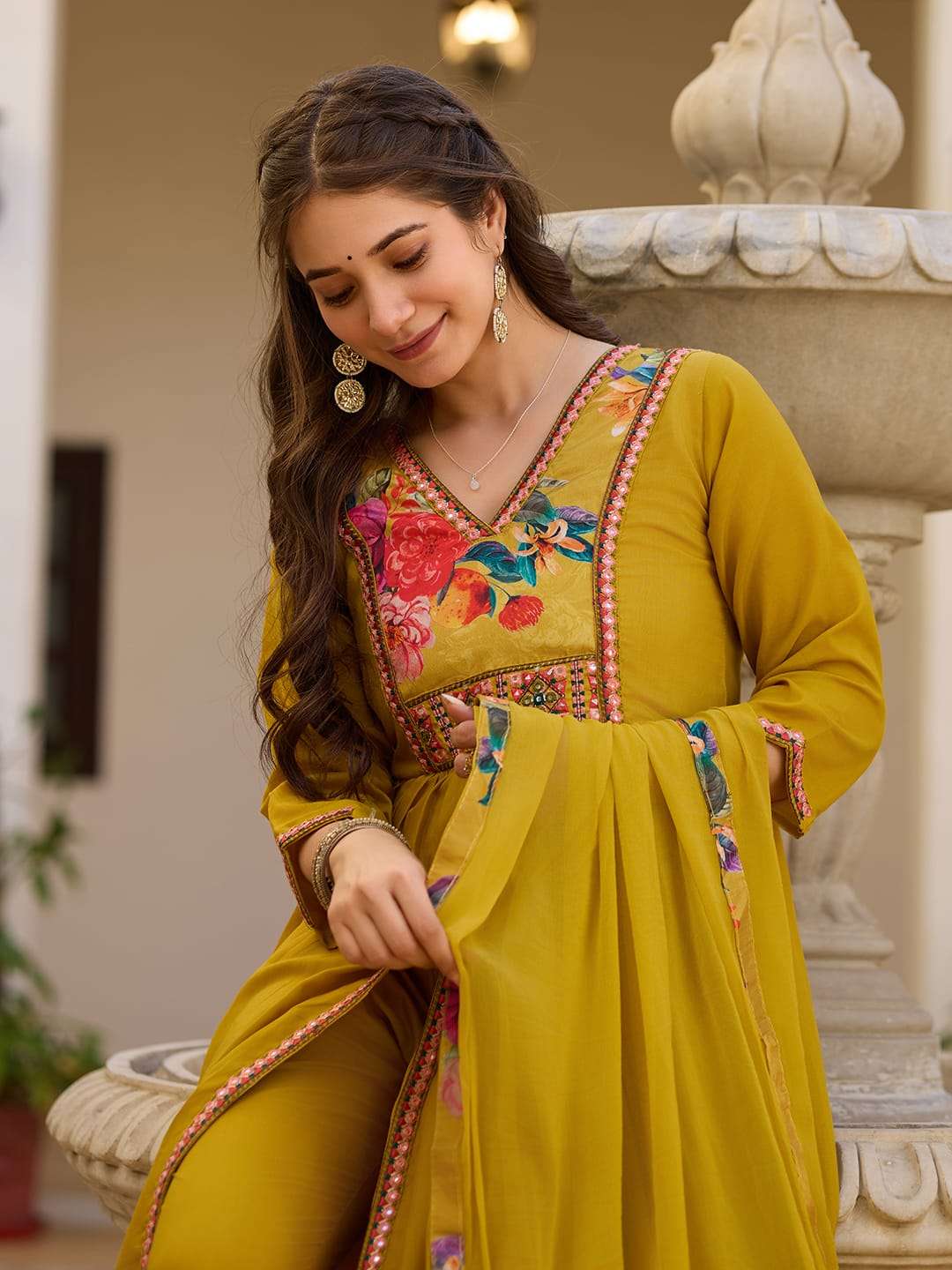 YD-051G BY ASLIWHOLESALE HEAVY SILK EMBROIDERY DRESSES - 00104