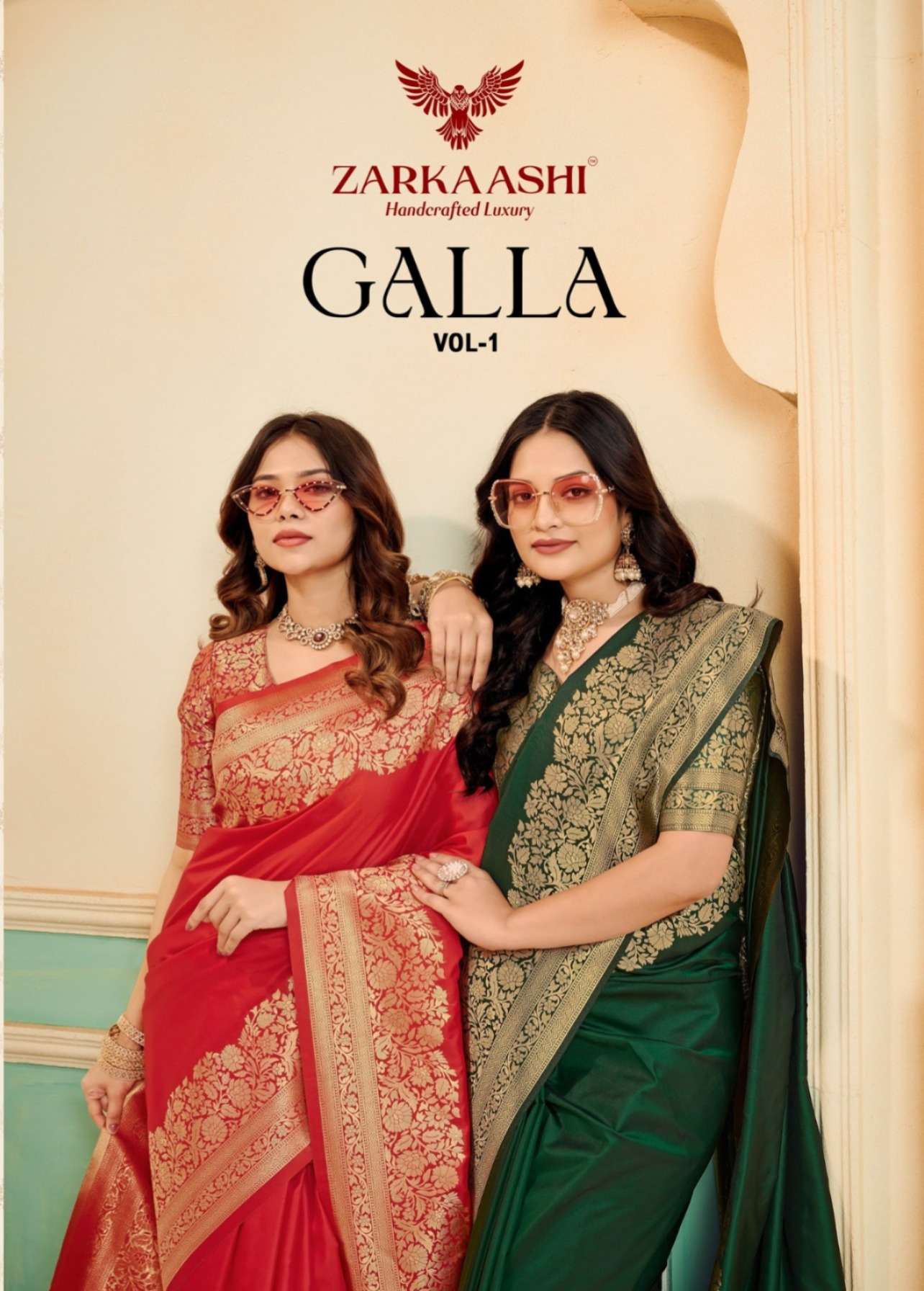 ZARKAASHI GALLA VOL-01 189-A TO 189-F SERIES PURE SILK SAREES-00137