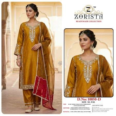 ZORISTA 10050 A TO D SERIES JIMMY CHOO EMBROIDERY PAKISTANI SUITS SET-00201