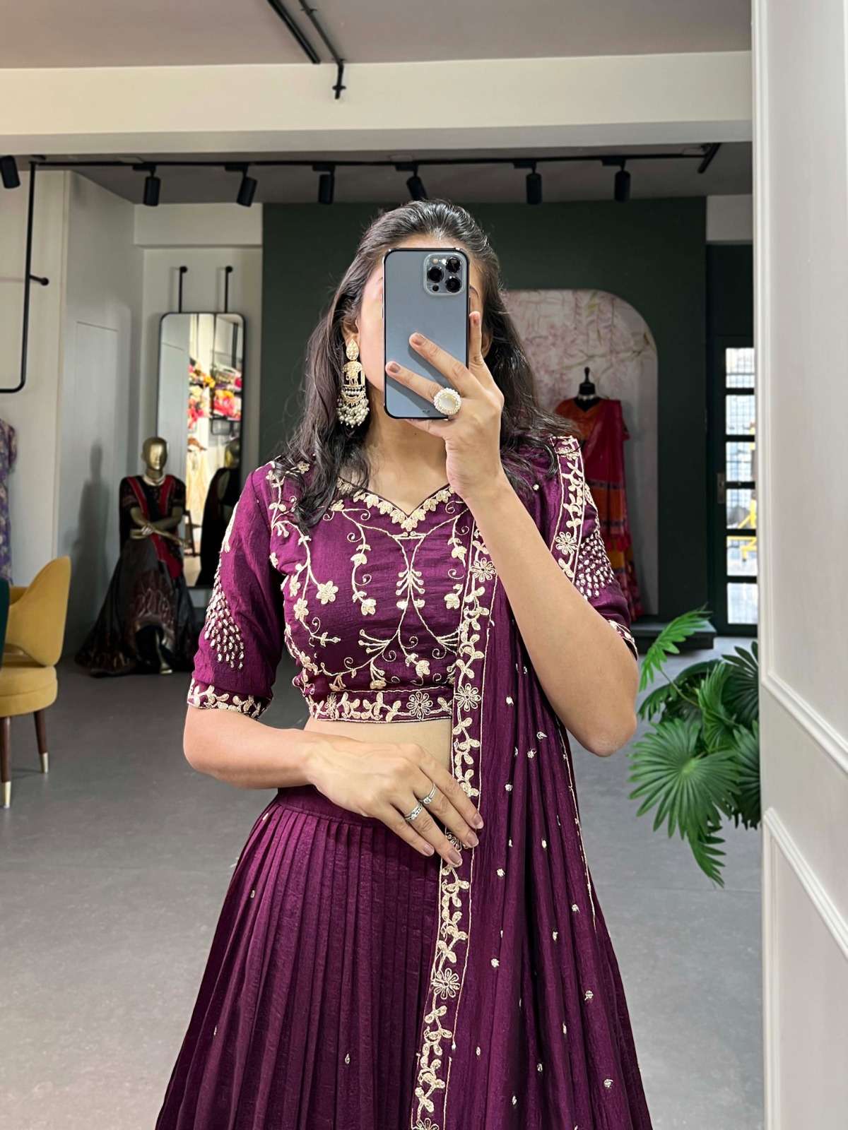 1404 COLOUR BY ASLIWHOLESALE DESIGNER PURE VICHITRA SILK LEHENGA-00195