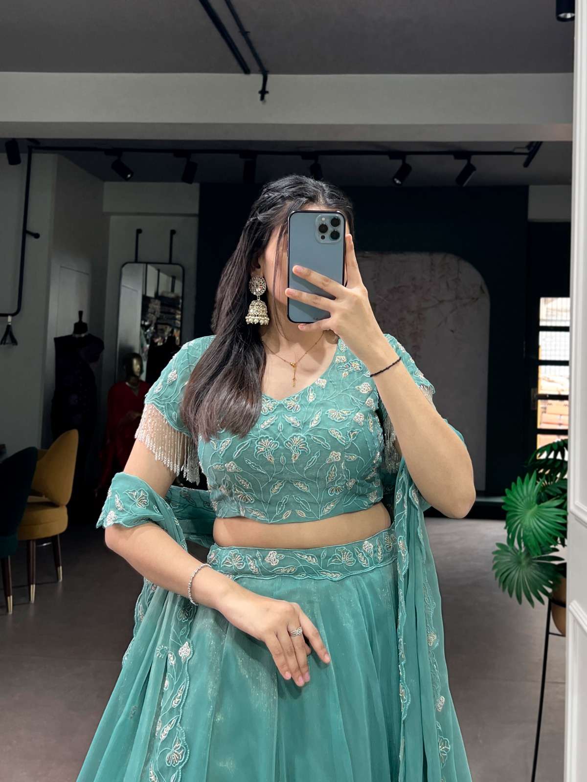 1444 COLOUR BY ASLIWHOLESALE DESIGNER PURE GOLD COIN LEHEGA-00195