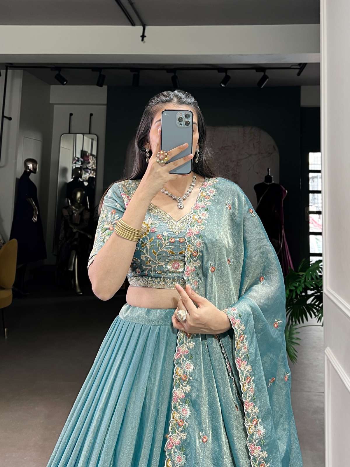 1450 COLOUR BY ASLIWHOLESALE DESIGNER PURE SIMMER LEHENGA-00195