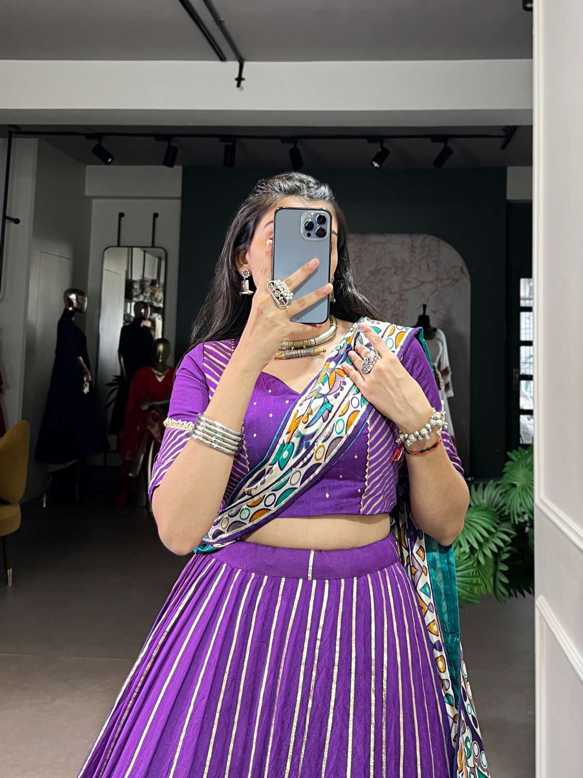 1658 COLOUR BY ASLIWHOELALE DESIGNER PURE CHANDERI LEHENGAS-00195