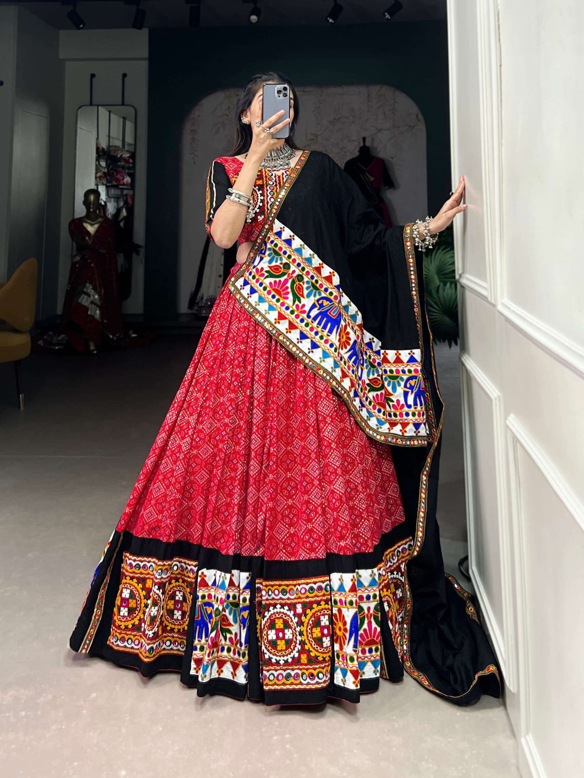 1693 COLOUR BY ASLIWHOLESALE RAYON PRINTED  EMBROIDERY LEHENGAS-00195
