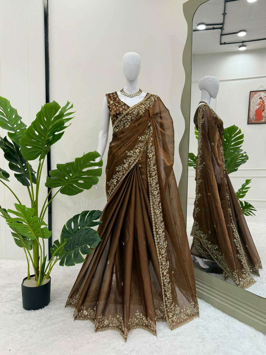 593 HIT COLOUR BY ASLIWHOLESALE BANARASI SILK THREAD WITH SEQUNCE WORK SAREES - 00241