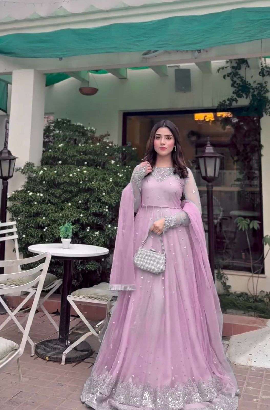 5976 COLOUR BY ASLIWHOLESALE DESIGNER PURE FAUX GEORGETTE GOWNS-00242