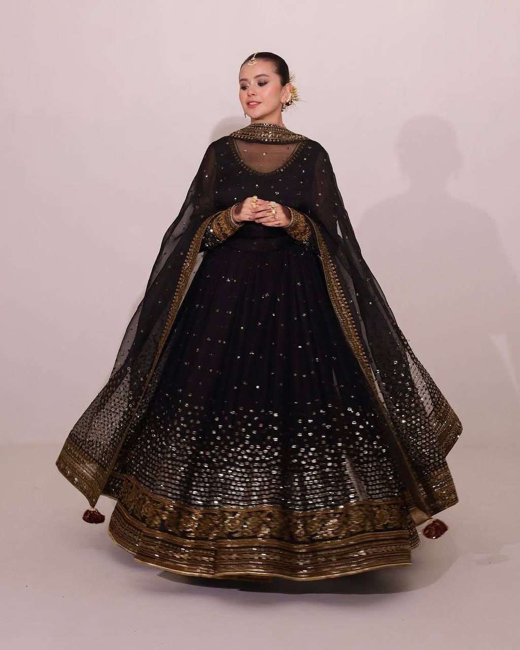 5996 HIT COLOUR BY ASLIWHOLESALE NET EMBROIDERY ANARKALI DRESSES - 00242