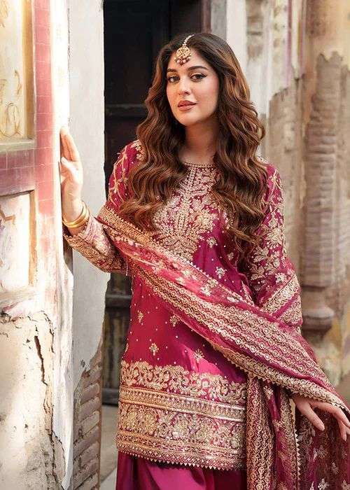 5997 HIT COLOUR BY ASLIWHOLESALE NATURAL CREPE EMBROIDERY STITCHED DRESSES - 00242