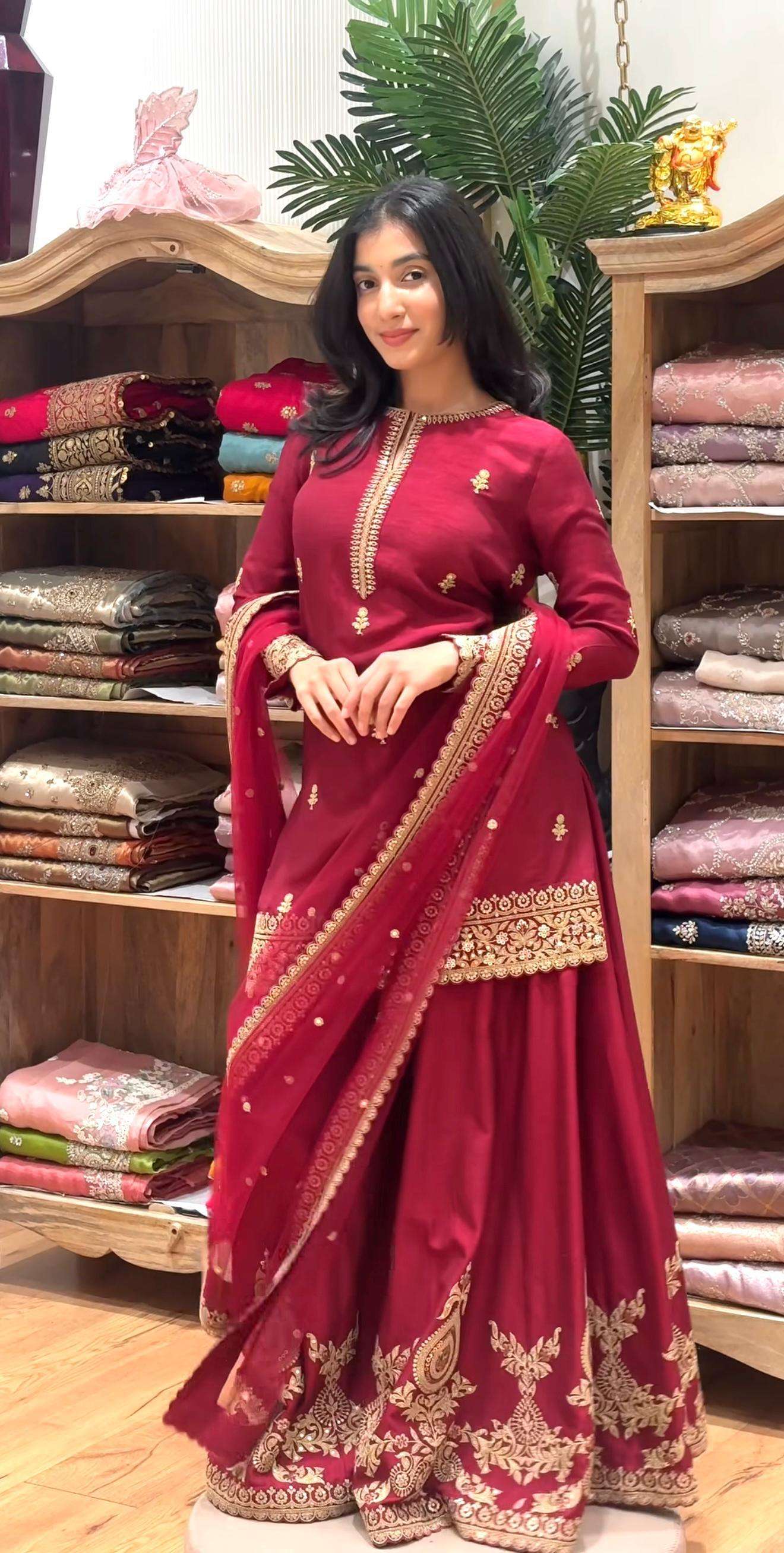 6004 HIT COLOUR BY ASLIWHOLESALE CHINON SILK THREAD WITH SEQUNCE DRESSES- 00242