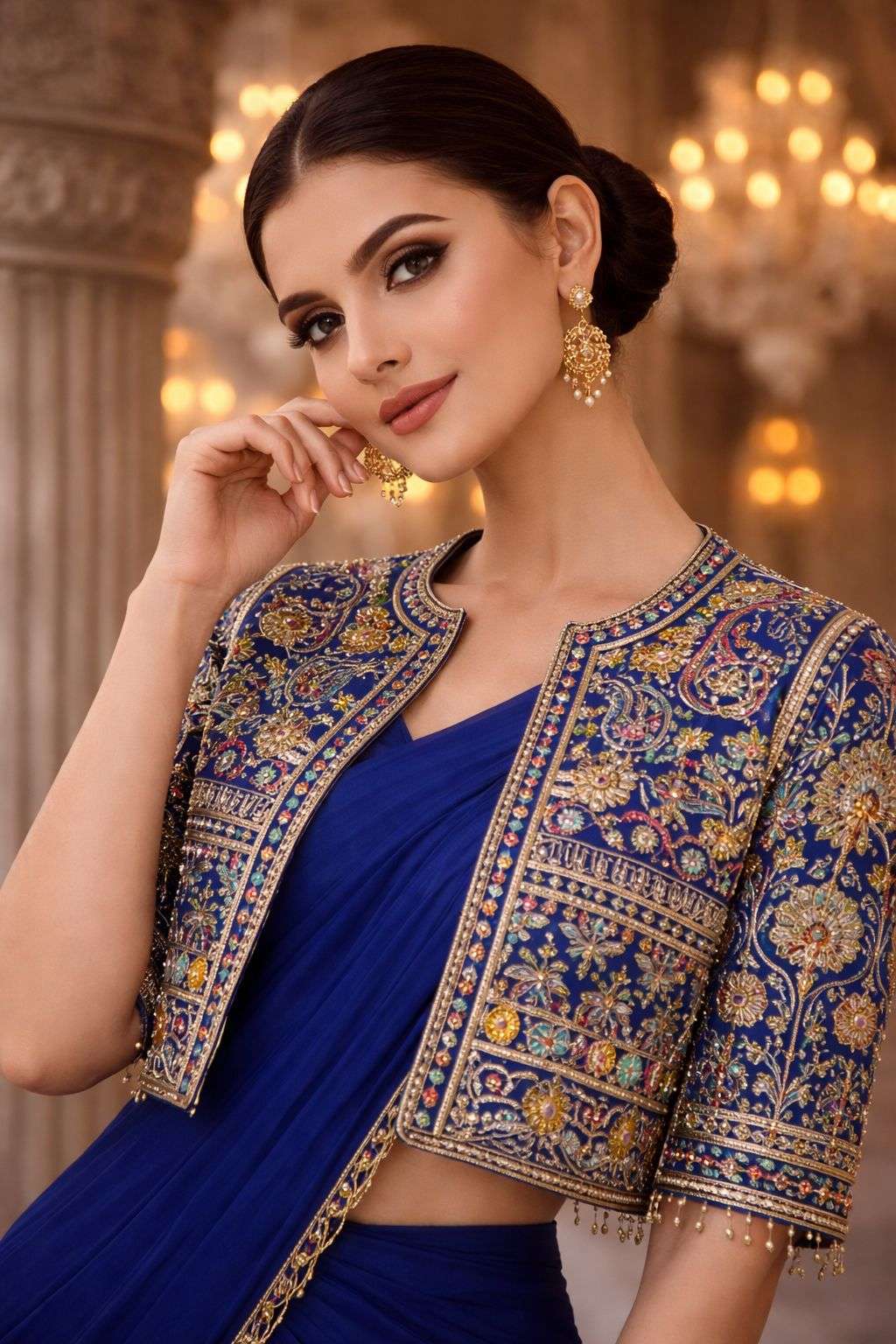 67 DESIGN BY ASLIWHOLESALE CREPE SILK EMBROIDERY SEQUNCE WORK SAREES - 00287