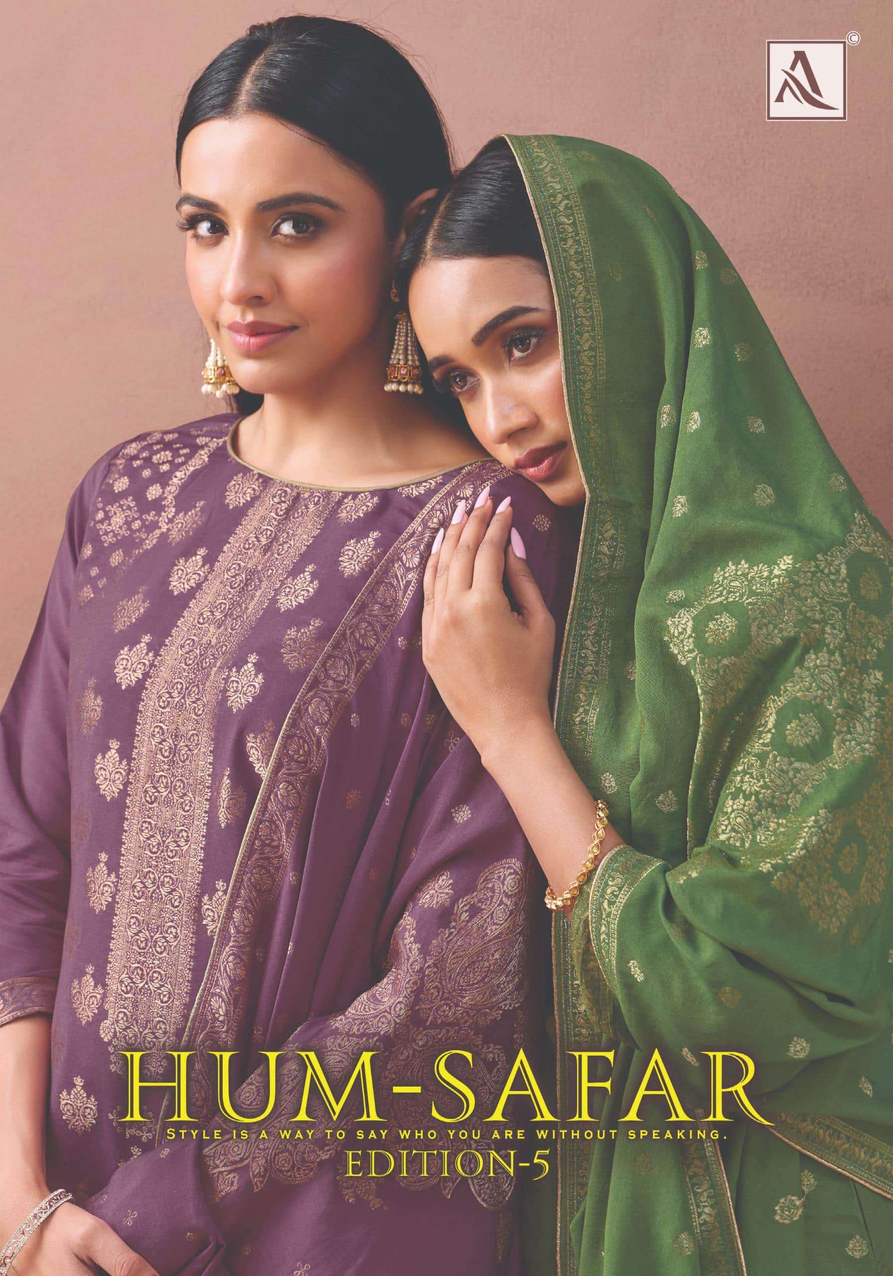 ALOK SUIT HUM SAFAR VOL-05 PURE VISCOSE MUSLIN PAKISTANI DRESSES-00201