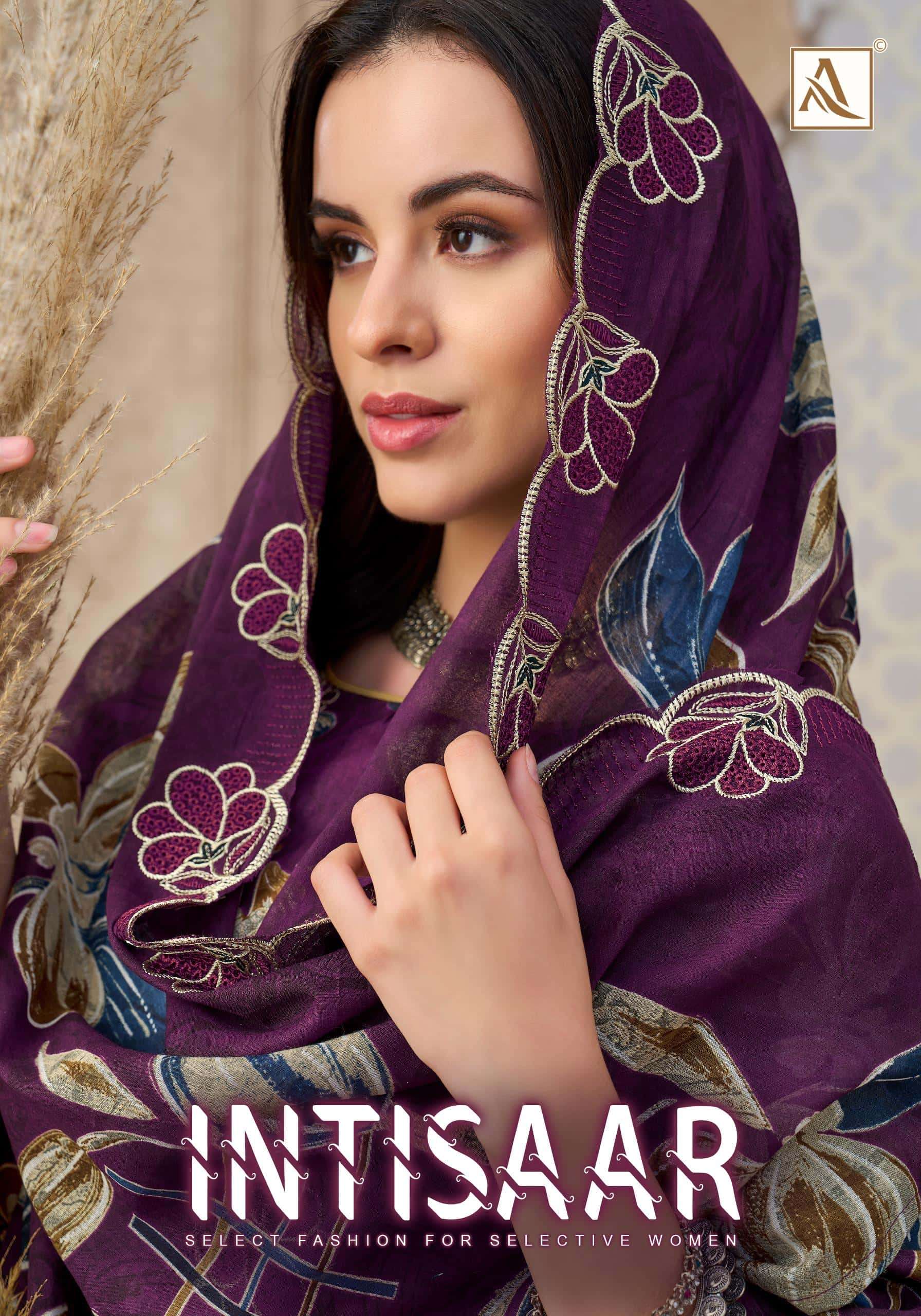 ALOK SUIT INTISAAR 01 TO 06 SERIES PURE COTTON PRINTED PAKISTANI DRESSES-00062