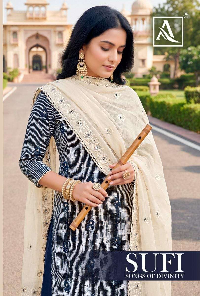 ALOK SUIT SUFI 01 TO 04 SERIES PURE JAAM PRINTED PAKISTANI DRESSES-00201
