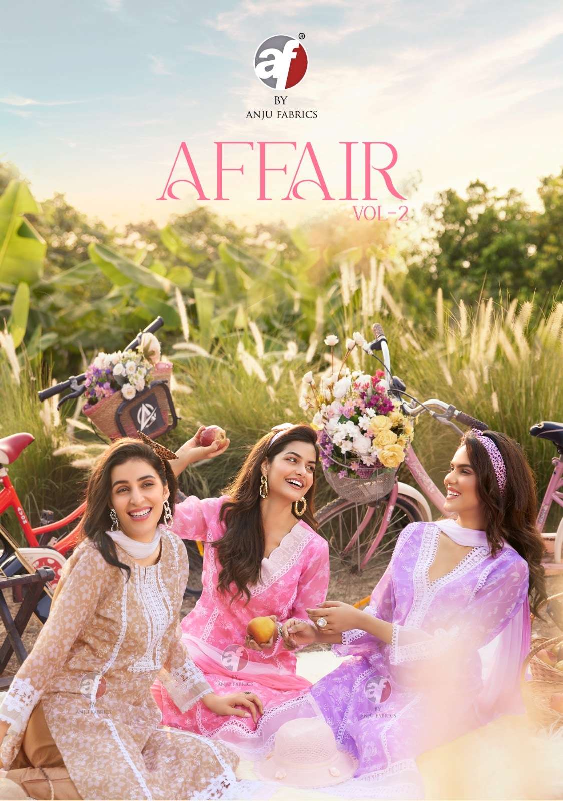 ANJU FABRIC AFFAIR VOL-02 3771 TO 3776 SERIES PURE ORGANZA PRINTED DRESSES-00140