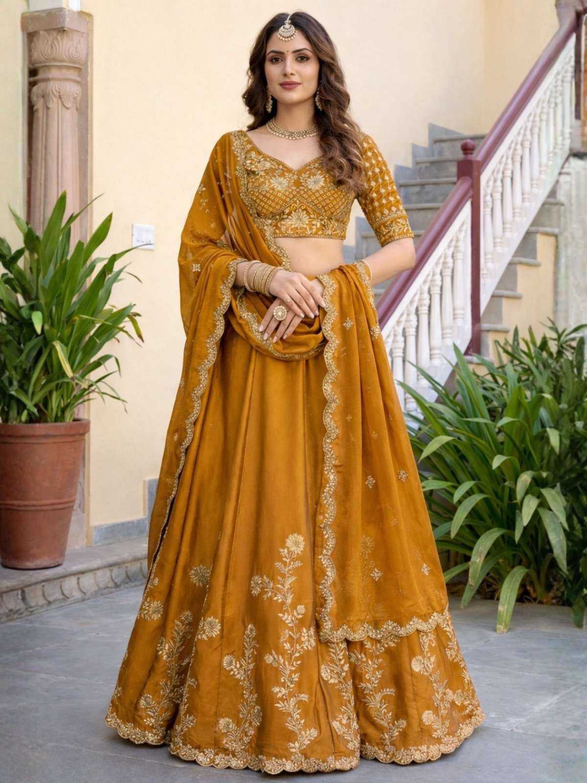 ARYA DESIGN DRS-212 PREMIUM RANGOLI SILK EMBROIDERY LEHENGAS-00058