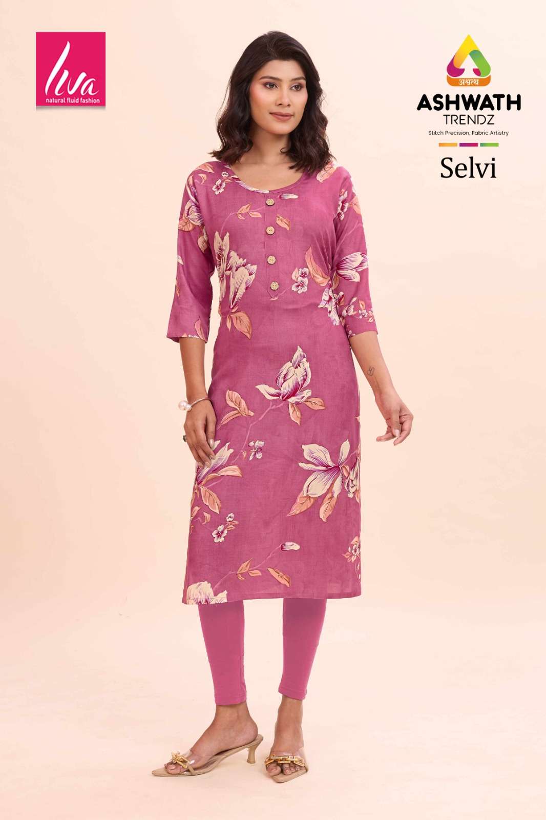 ASHWATH TRENDZ SELVI RAYON PRIMUM PRINTED STITCHED KURTIS-00275