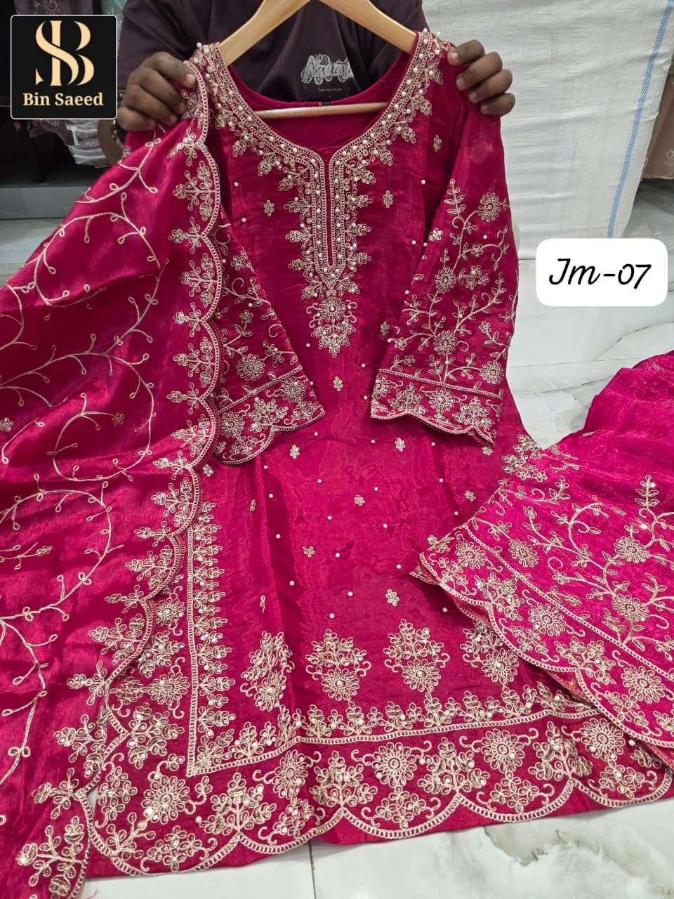 BIN SAEED JM-07 JIMMY CHOO EMBROIDERY PAKISTANI STITCHED DRESSES-00272