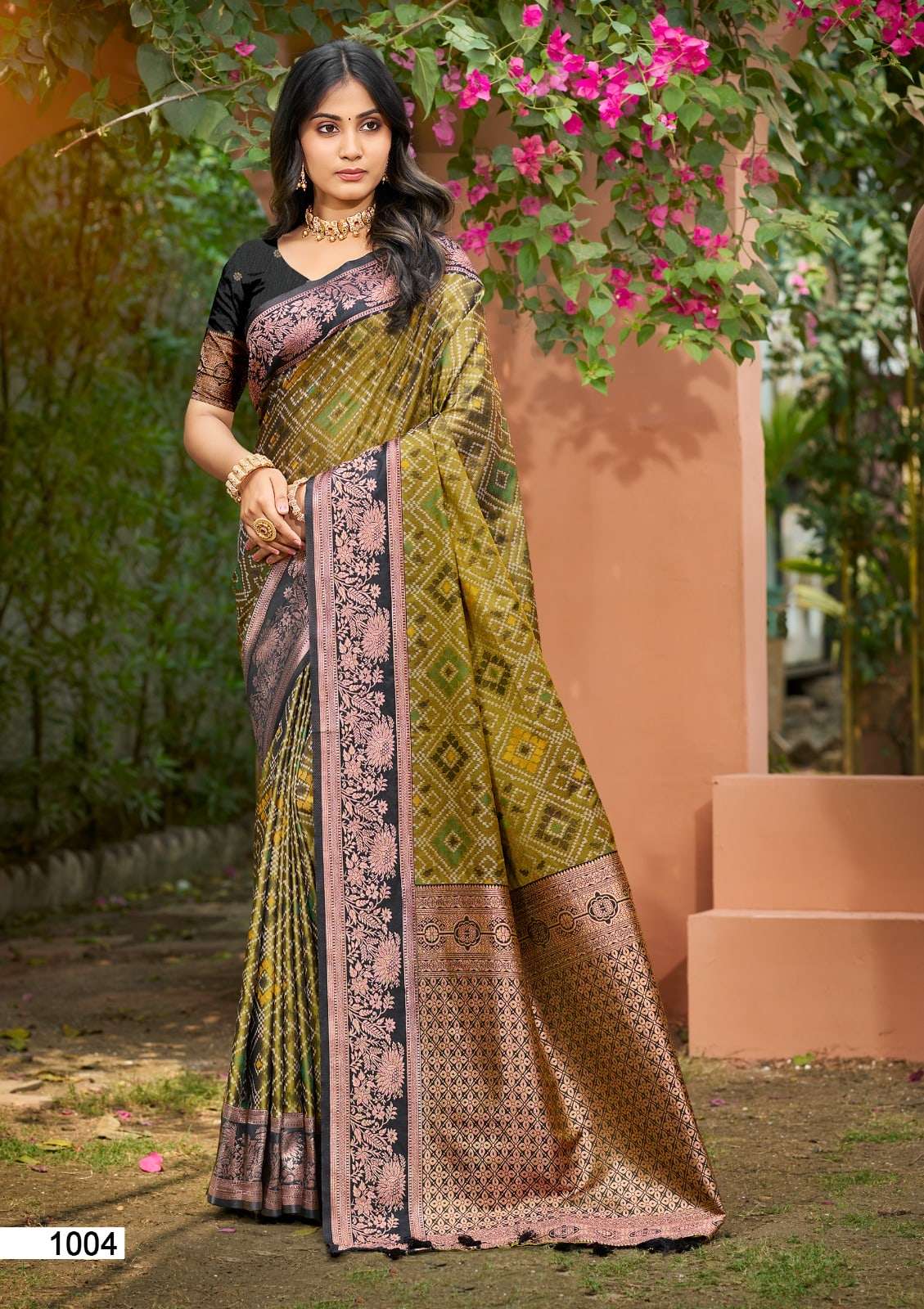 BUNAWAT ANARKALI SILK 1001 TO 1006 SERIES PREMIUM SILK PRINTED SAREES-00037